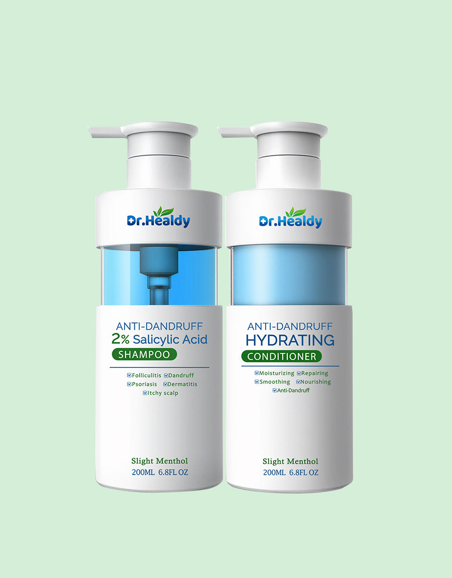 Salicylic Acid Shampoo & Conditioner Set for Oily, Flaky Scalp